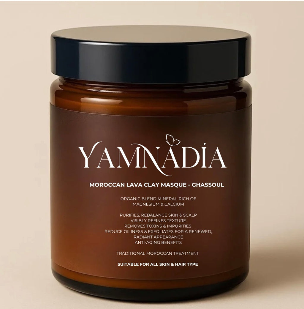YAMNADÍA - 160ml Moroccan Clay Masque Ghassoul