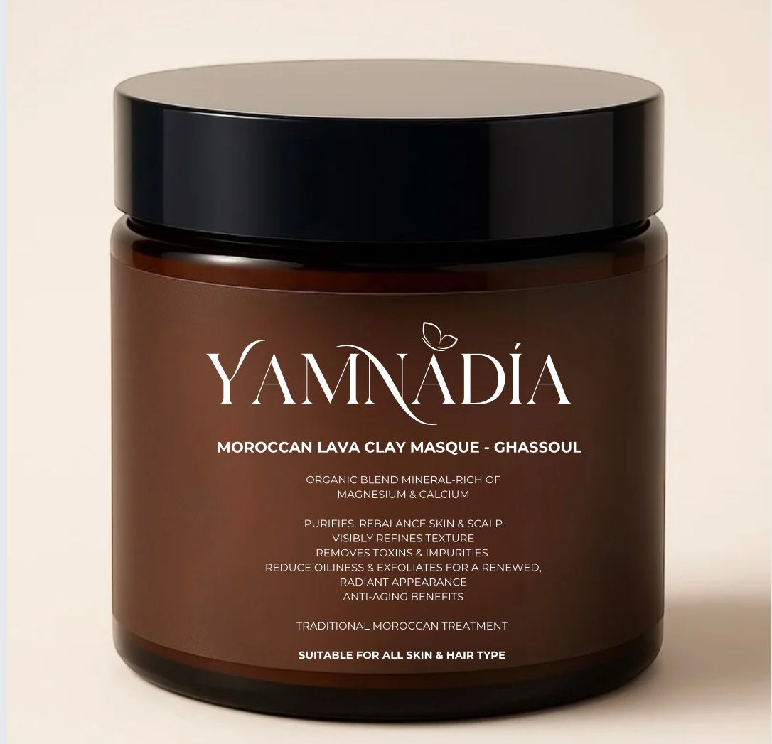 YAMNADÍA - 220ml Moroccan Clay Masque Ghassoul