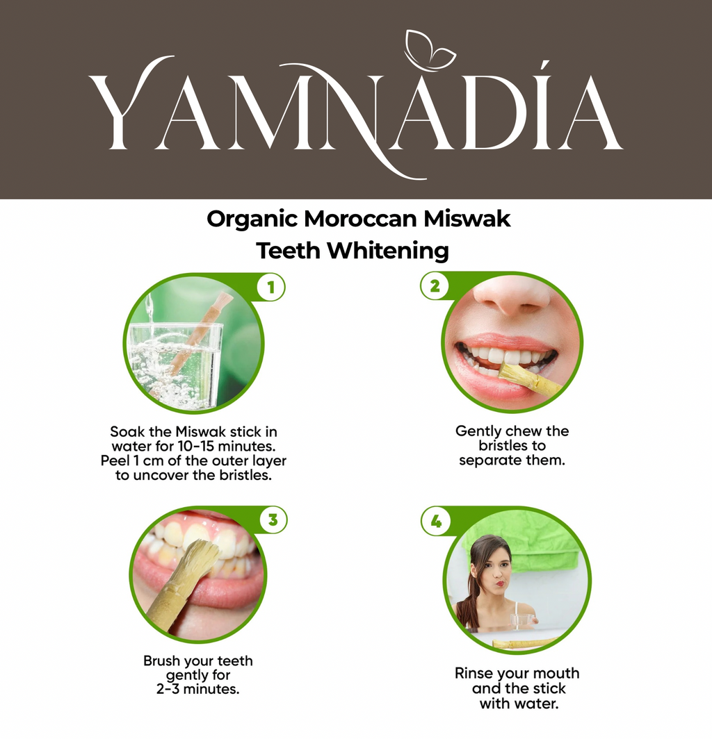 2 Organic Moroccan Miswak - Teeth Whitening